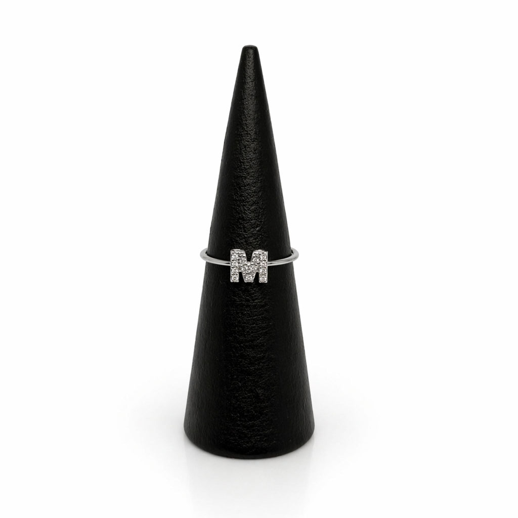 Bague M Silver