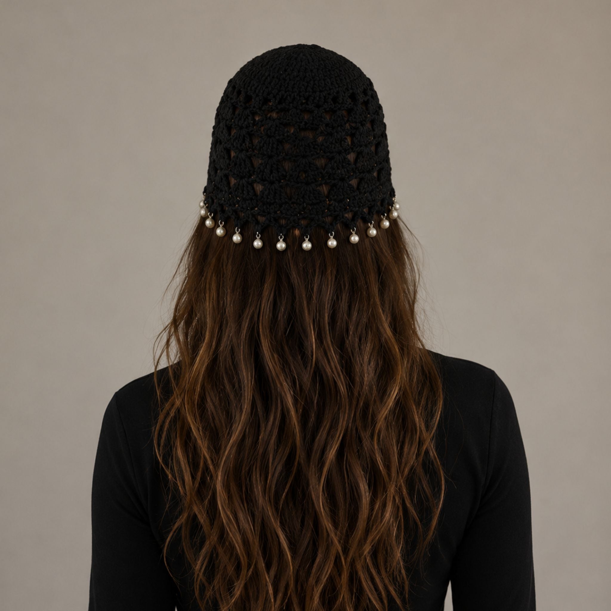 Bonnet Perla Black