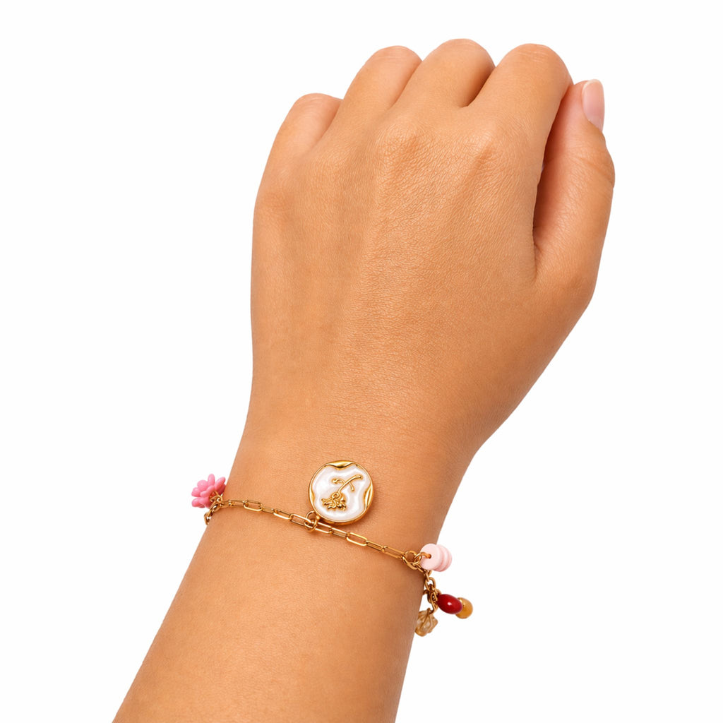Bracelet Rose Breloques