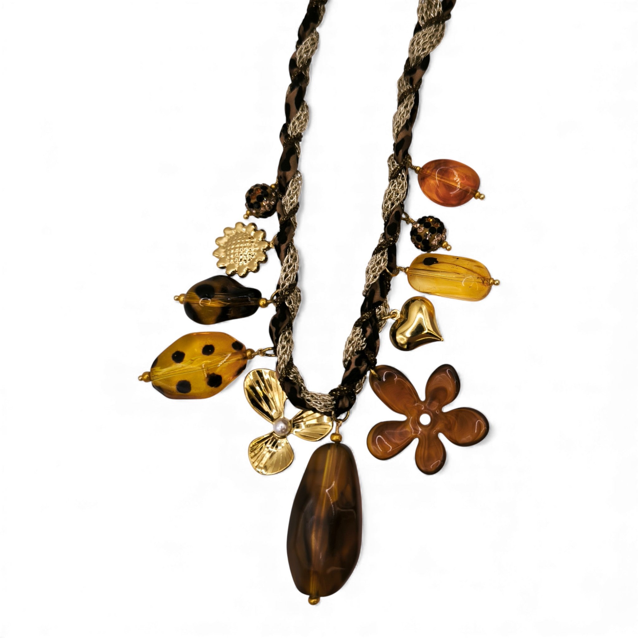 Collier Jungle Dorée