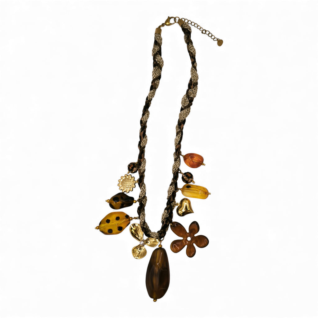 Collier Jungle Dorée