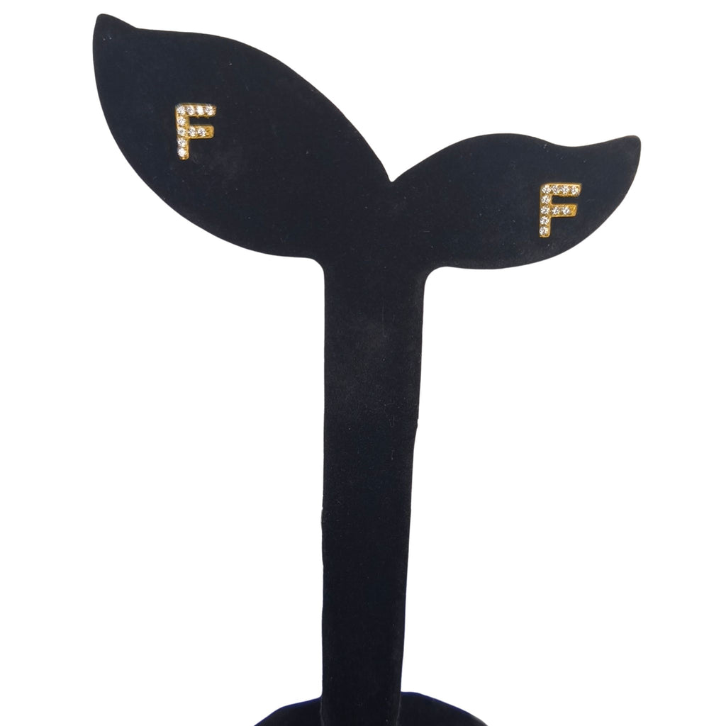 Boucles d'oreilles F scintillantes