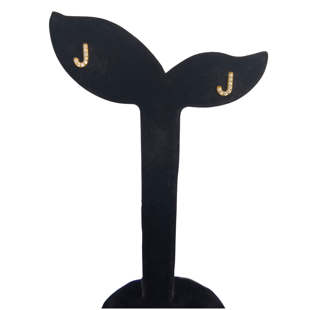 Boucles d'oreilles J scintillantes