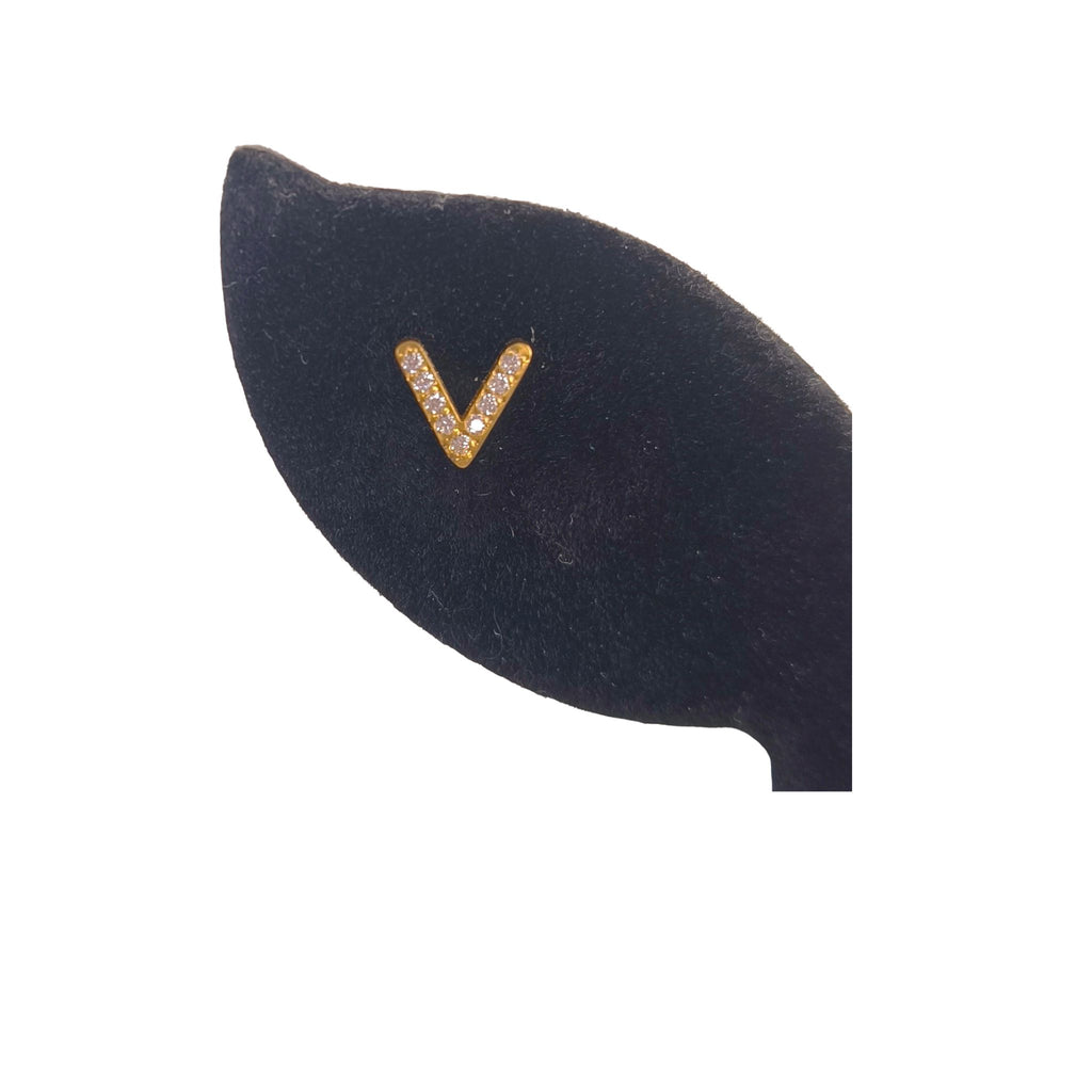Boucles d'oreilles V scintillantes