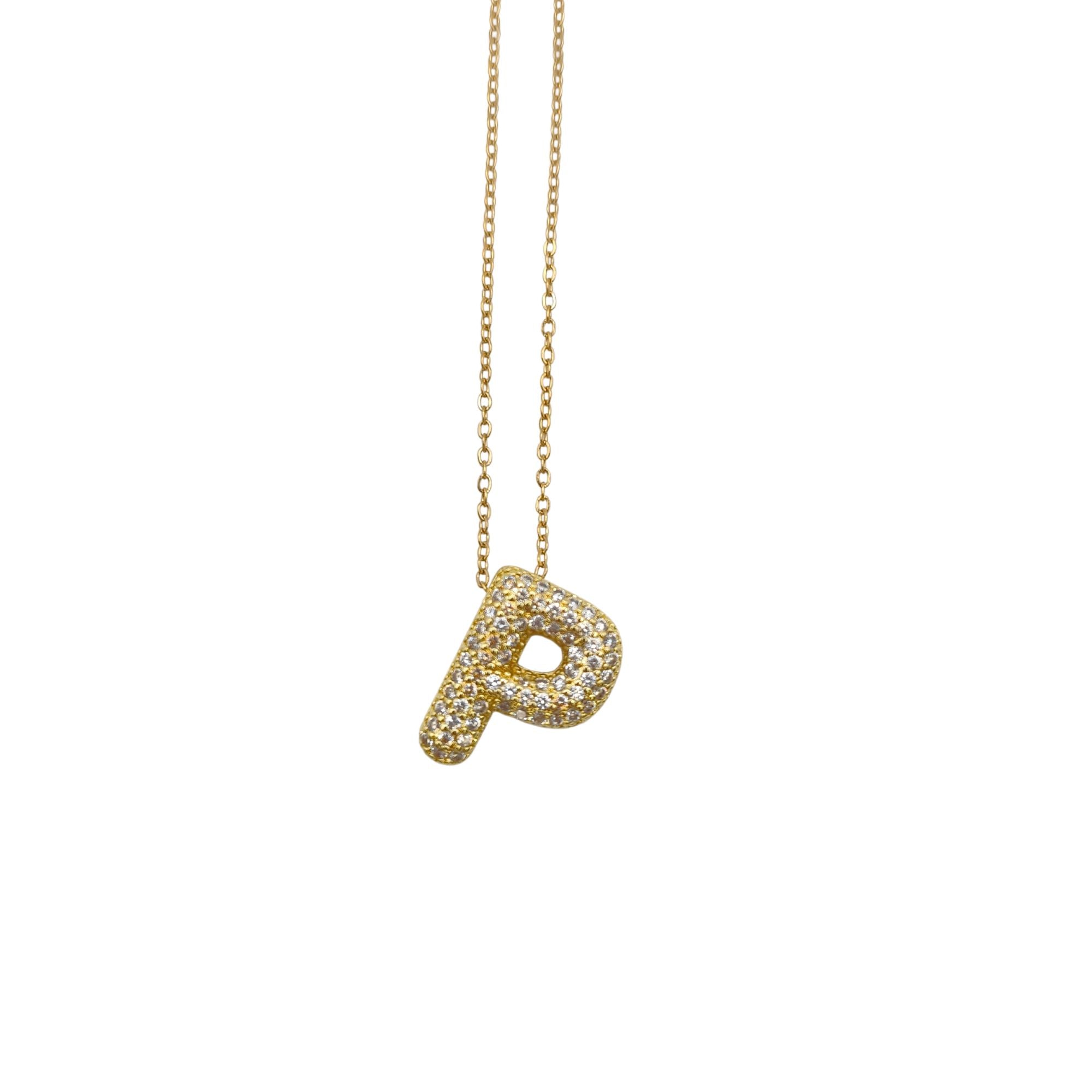 Collier XL lettre P