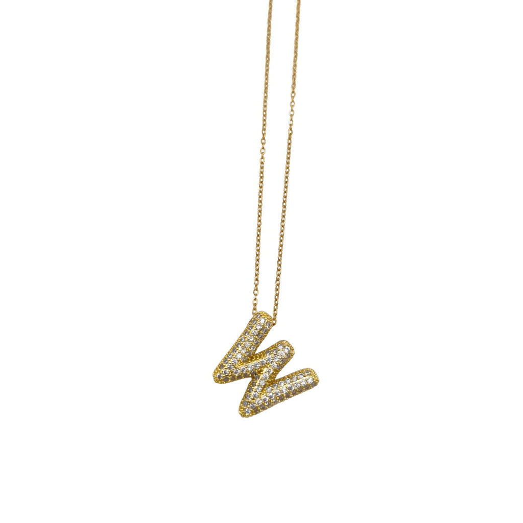 Collier XL lettre W