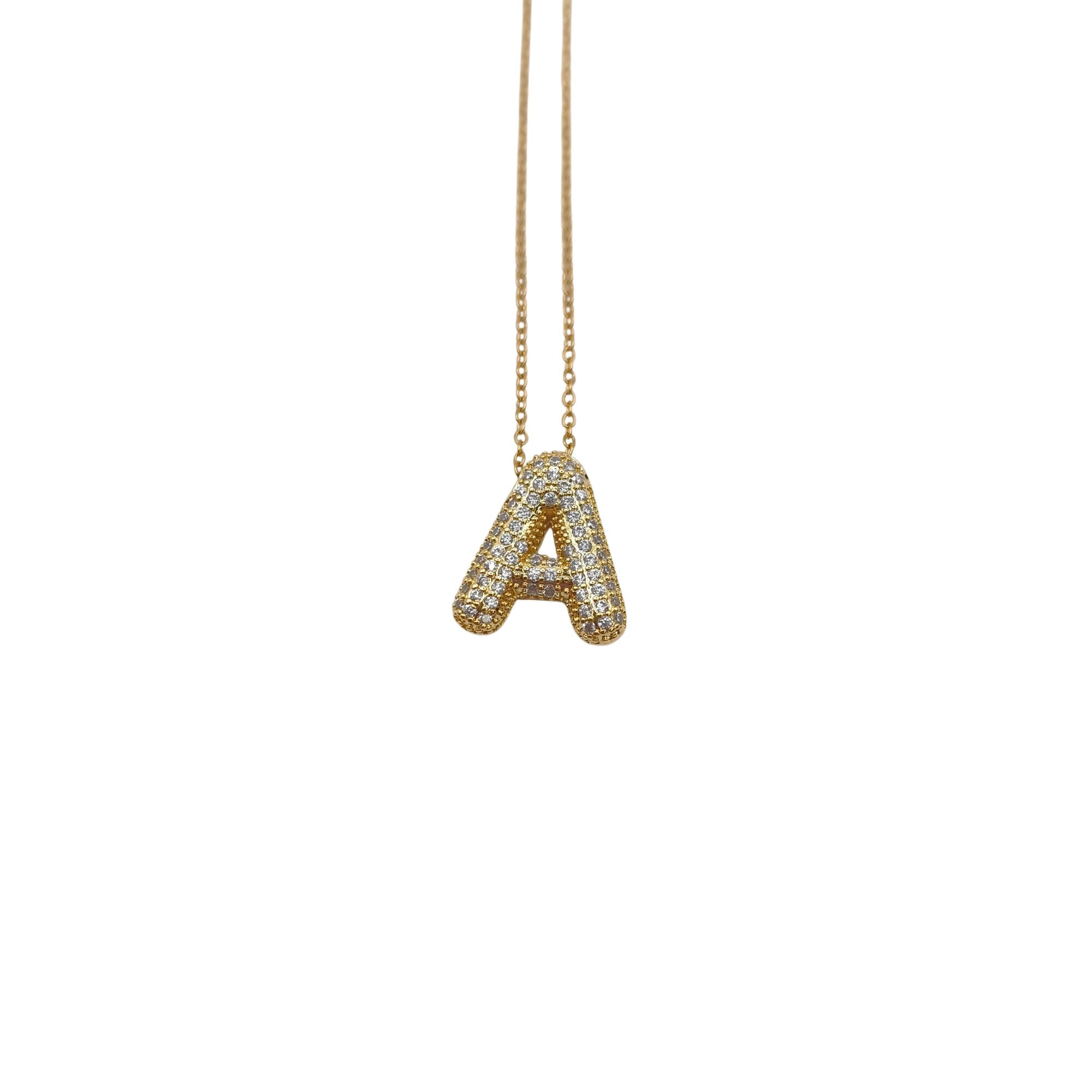 Collier XL lettre A